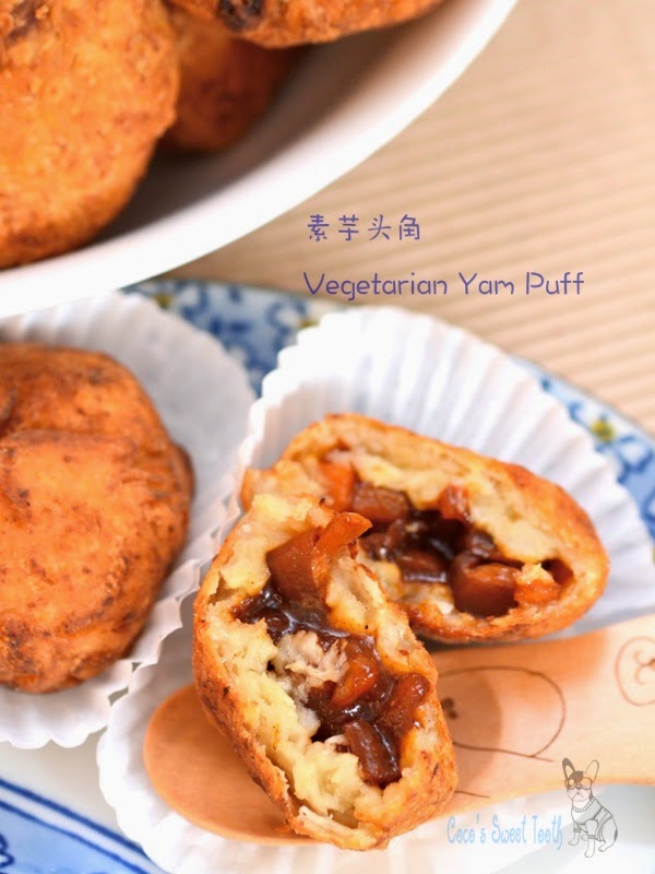 Coco&amp;#39;s Sweet Tooth ......The Furry Bakers: Vegetarian Yam Puffs 素芋头角 ...