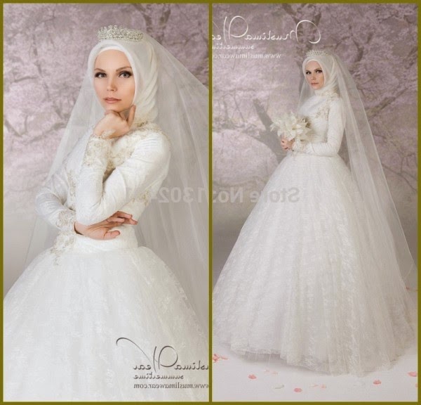 gaun pengantin termewah foto baju gaun muslim 