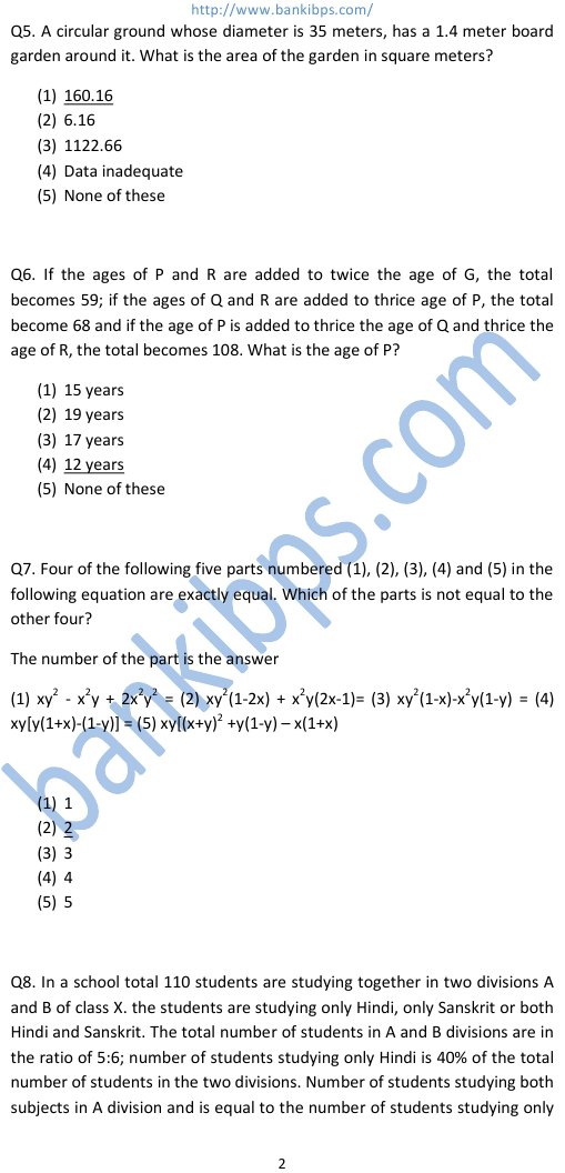 SBI PO Aptitude Questions And Answers For Prelims Exam 2019