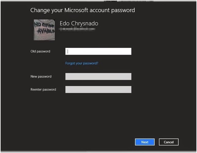 Cara Mengganti Password Akun Microsoft di Windows 8