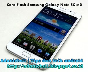 Cara Flash Samsung Galaxy Note SC-05D