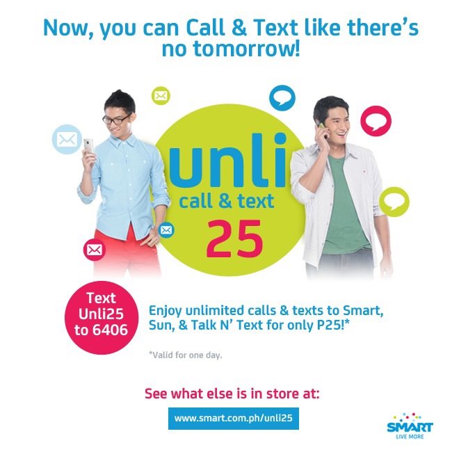 Smart's Unli Call & Text @ P25 - Mabzicle