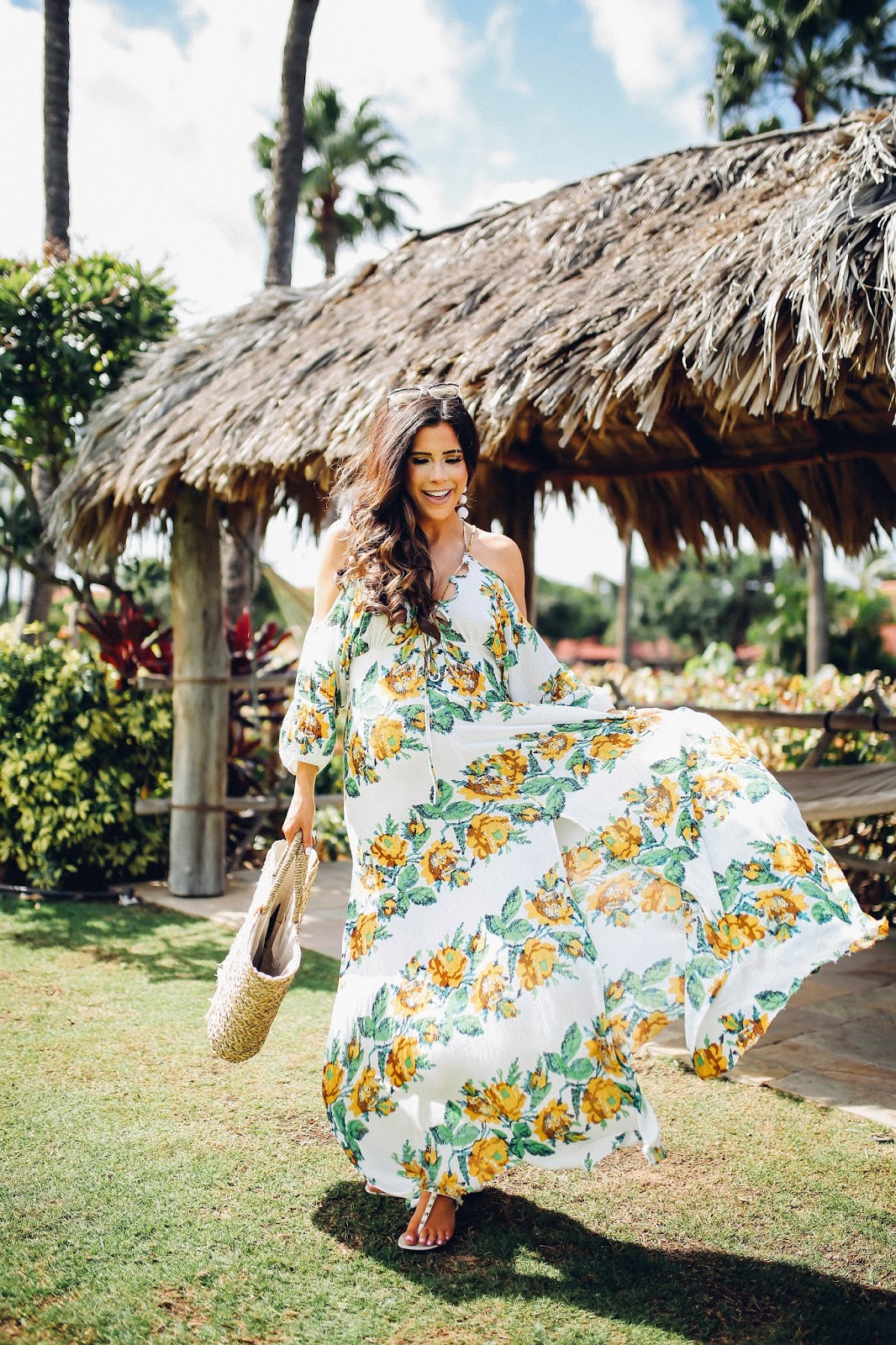 Floral Maxi Dress in Maui | The Sweetest Thing