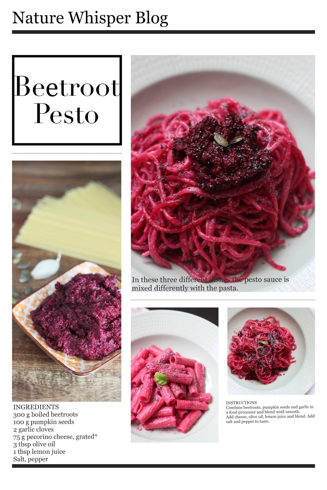 Beetroot Pesto Sauce Nature Whisper