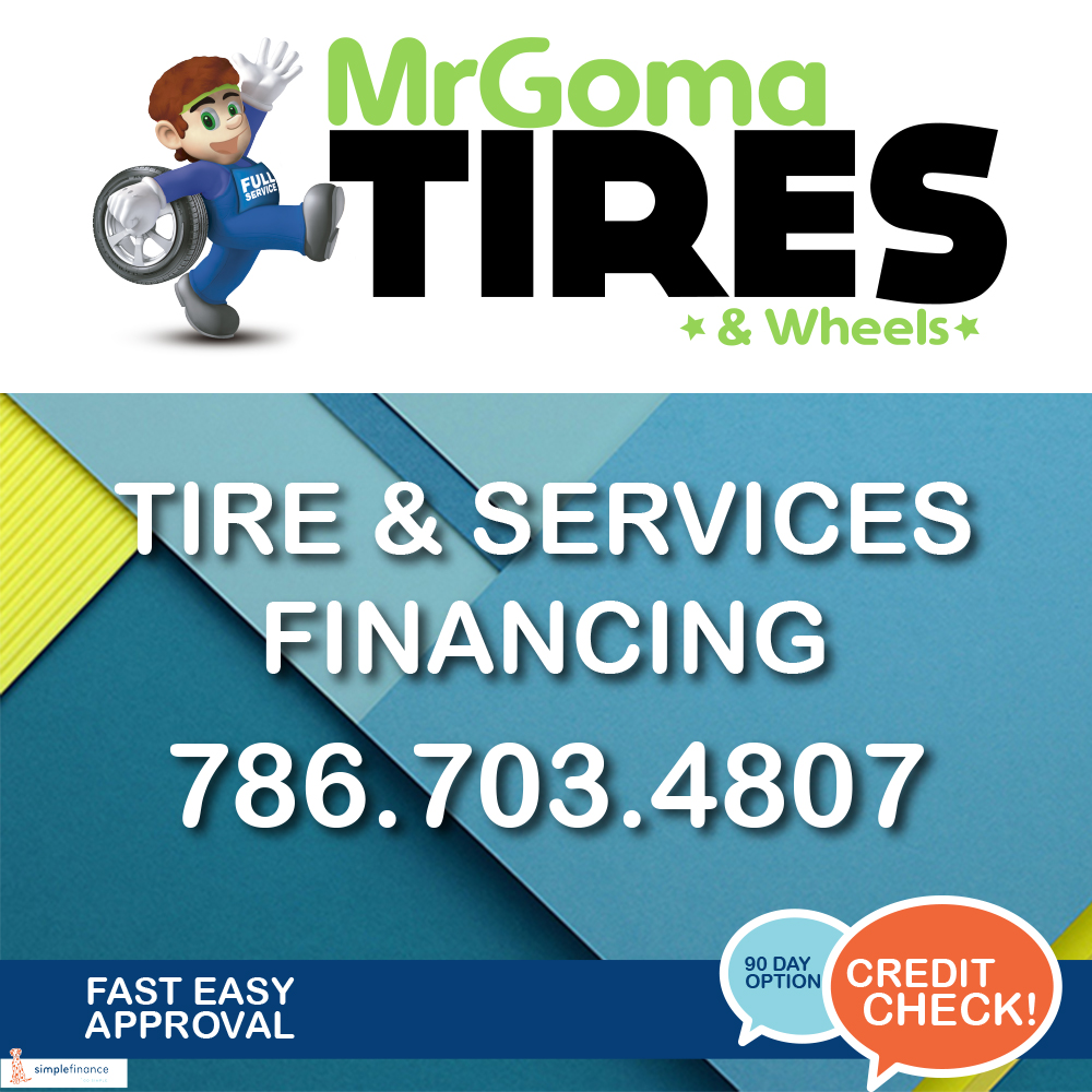 New and Used Tires & Wheels in Miami Call us to know about our Tire & Services Financing