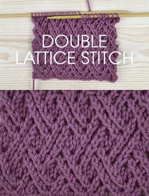 Double Lattice Stitch - Free Pattern 