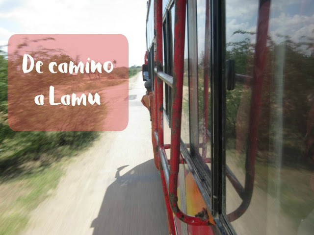 De camino a Lamu Autobús Lamu Kenia