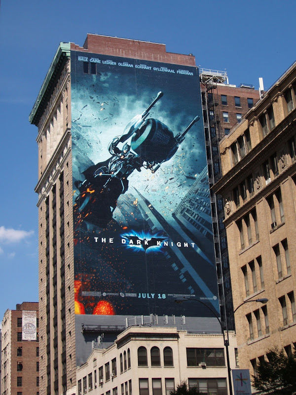 Dark Knight Batpod NYC billboard