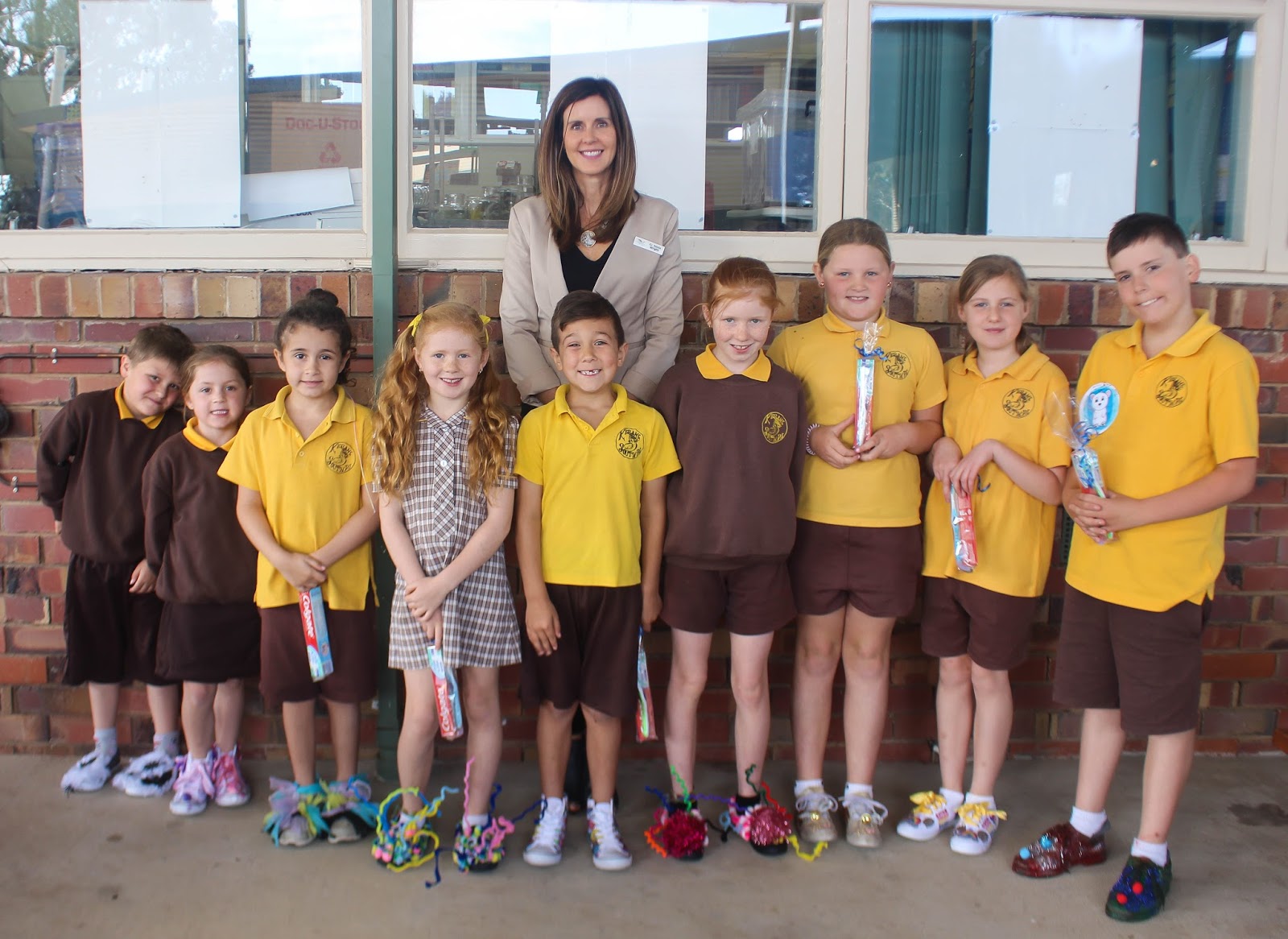 Gannawarra Walks to School Kerang South Primary School decorate their