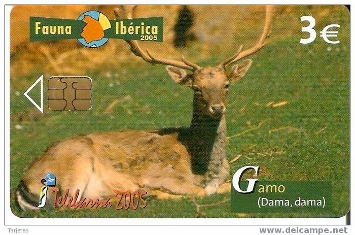 Tarjeta telefónica Gamo (Dama dama)