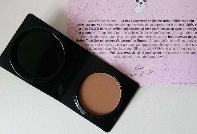 Glossybox Too Faced bronzer chocolate soleil