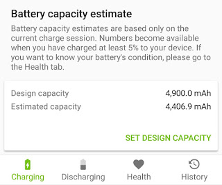 Find battery capacity using AccuBattery app Find Android battery capacity using AccuBattery app