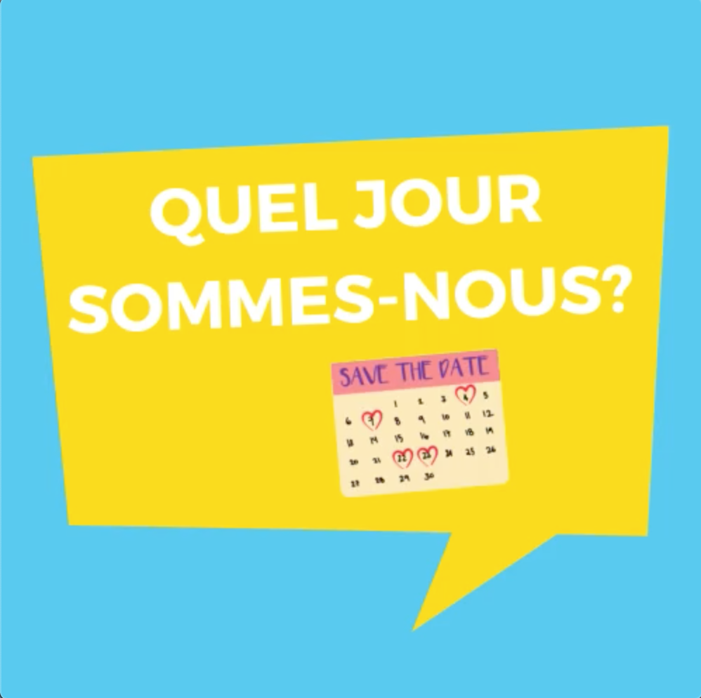 Quel jour sommes-nous?