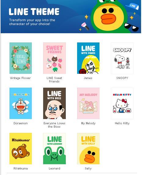 Kumpulan Tema LINE Official Gratis di Android Andro Spot