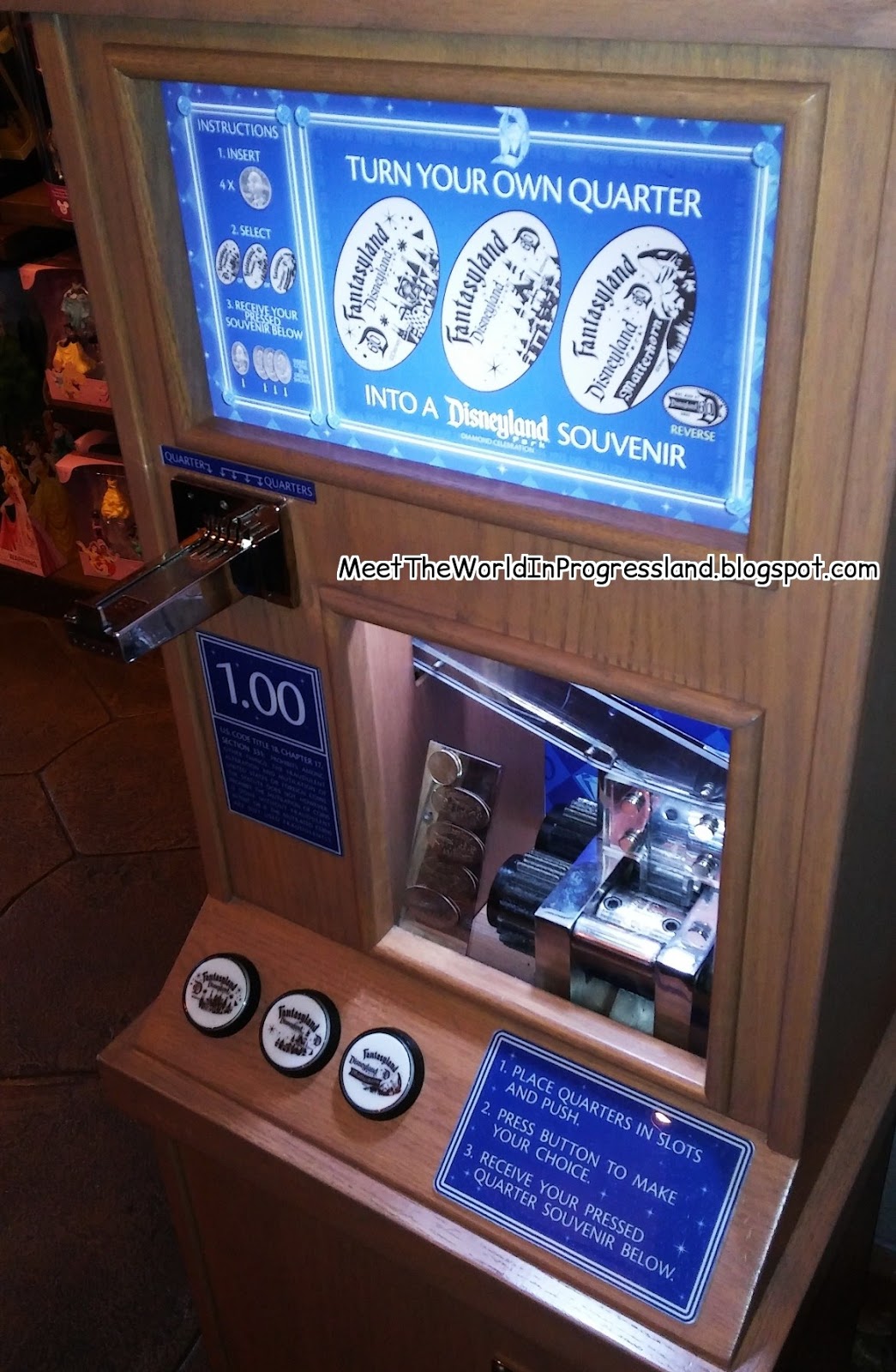 Meet The World Pressed Pennies Disneyland, Universal Studios, Magic