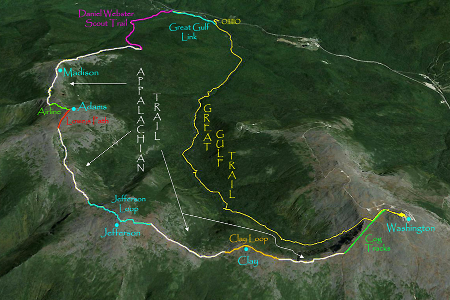 Mt Washington (NH, Presi) TrailsNH Hiking Conditions