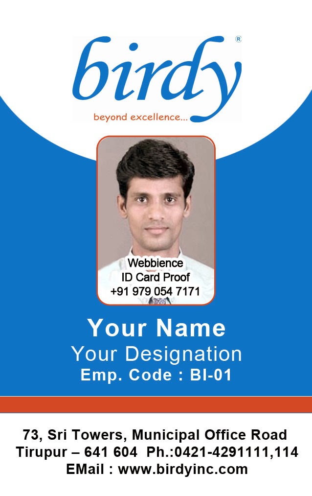 employee id card design template free download