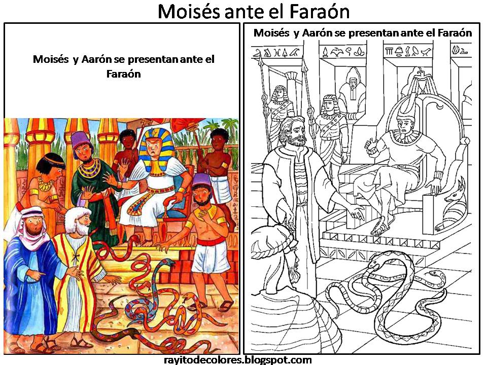Moisés y Aarón se presentan ante el Faraón