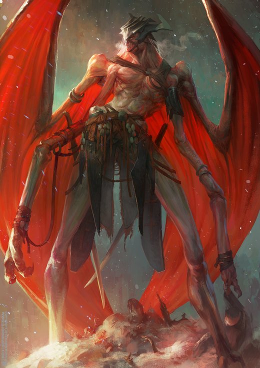 Mais incríveis ilustrações de fantasia para games de Björn Hurri Björn Hurri artstation ilustrações fantasia games demônios abissais monstros dragões