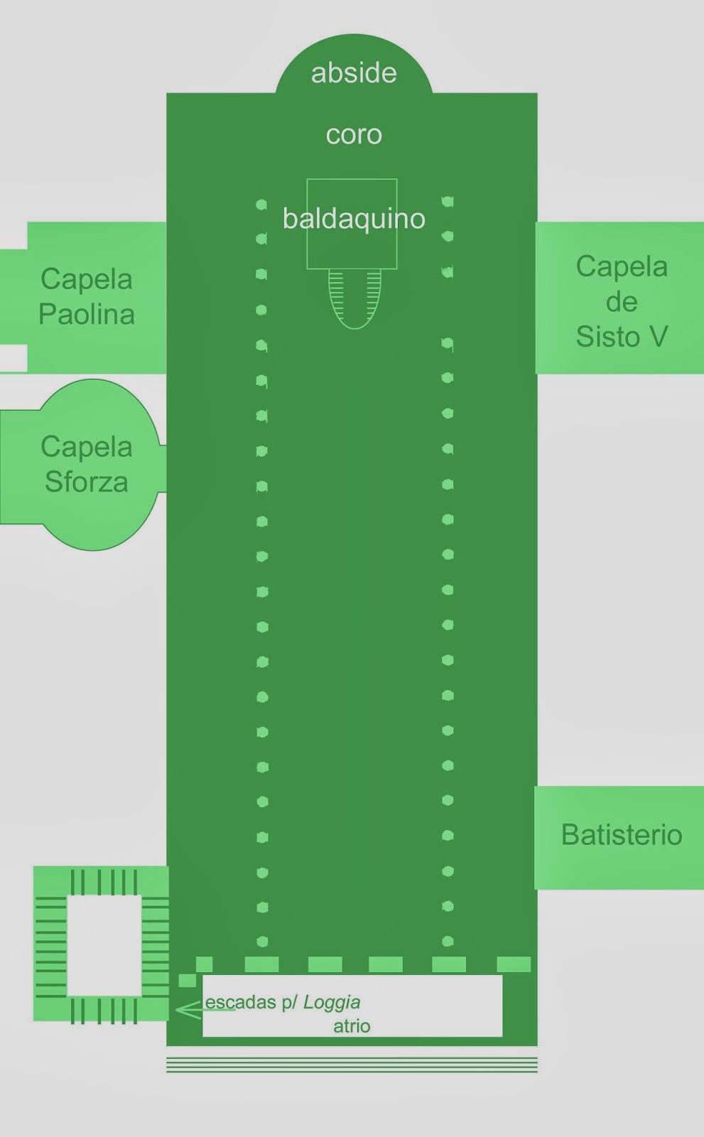 Planta baixa da Basílica de Santa Maria Maior