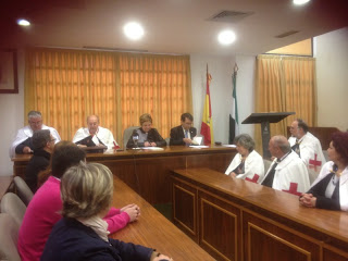 Recepción de miembros de la Orden Templaria en el Ayuntamiento de Jerez de los Caballeros