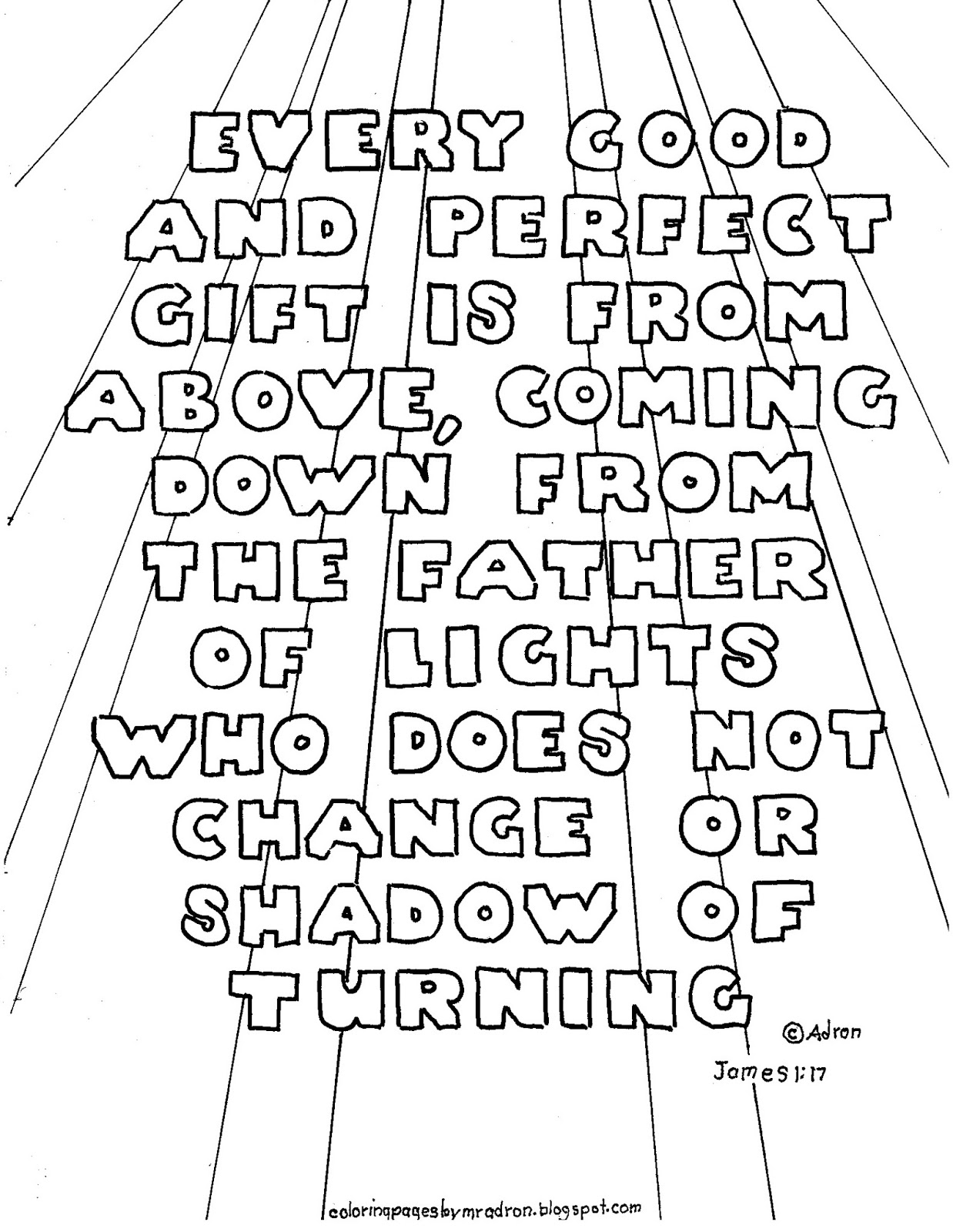 Coloring Pages for Kids by Mr. Adron Printable Bible Verse Coloring