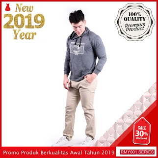 RMY196R46 Raf Celana Chinos Panjang Keren Pria Beige BMGShop