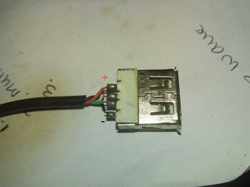HomeMade DIY HowTo Make: USB cable positive negative polarity and