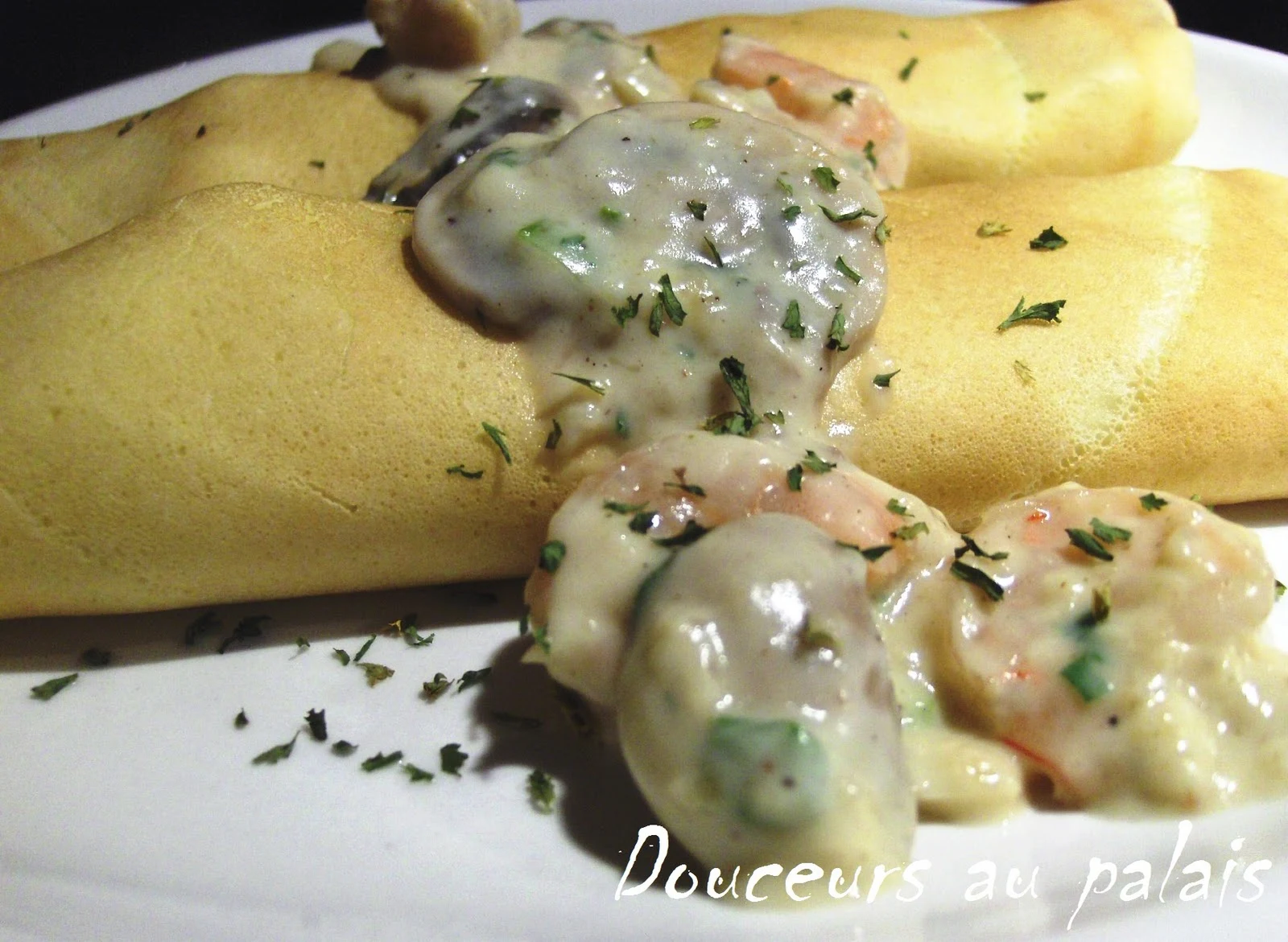 Crêpes aux fruits de mer