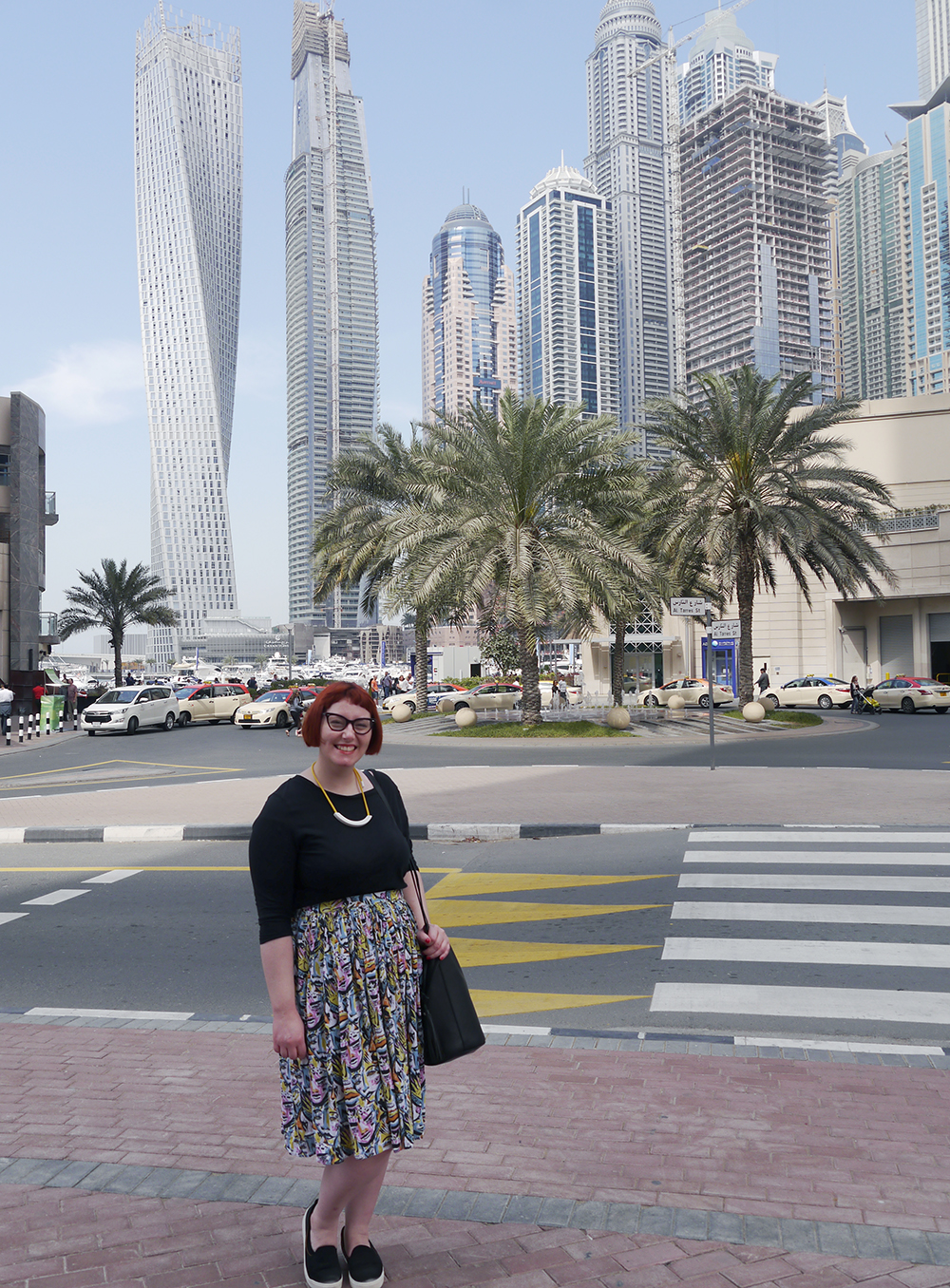 What to wear in Dubai holiday outfit, what to wear in Dubai, Scottish Bloger, Monki skirt, Monki style, street style, Beth Lamont Necklace