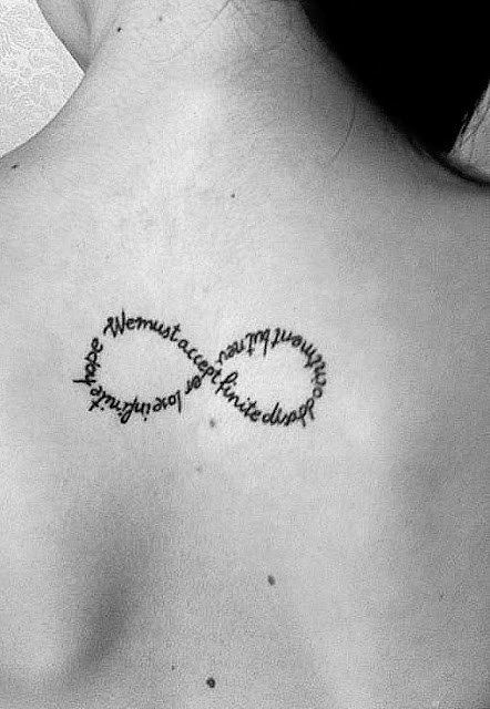 55 Lovely Infinity Tattoo Designs For The Endless Loves Amazing Back Infinity Tattoo For Girls