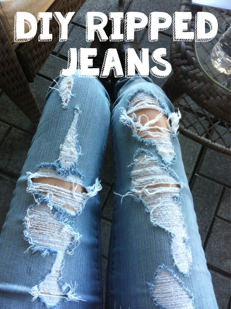 DIY | Ripped Jeans - Stelly Blog