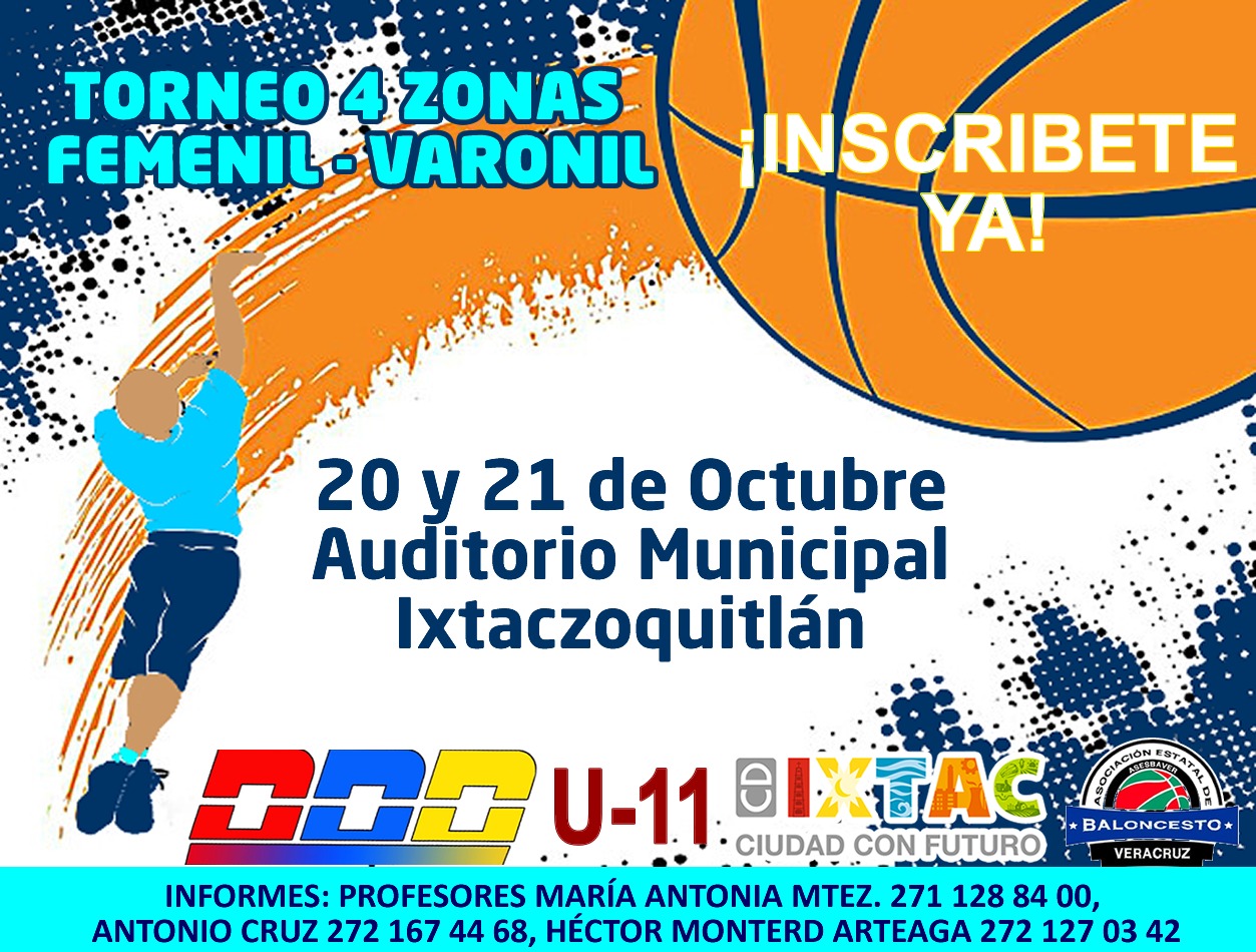 INVITACIÓN. Ven y participa, en el Torneo de Básquetbol Ixtaczoquitlán 2018  | Las Altas Montañas Multimedios
