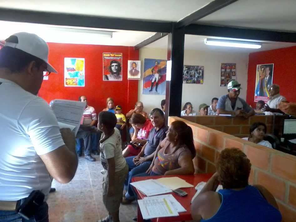 Asamblea de Voceros del C.F.G en Comunidad Alianza Bolivariana