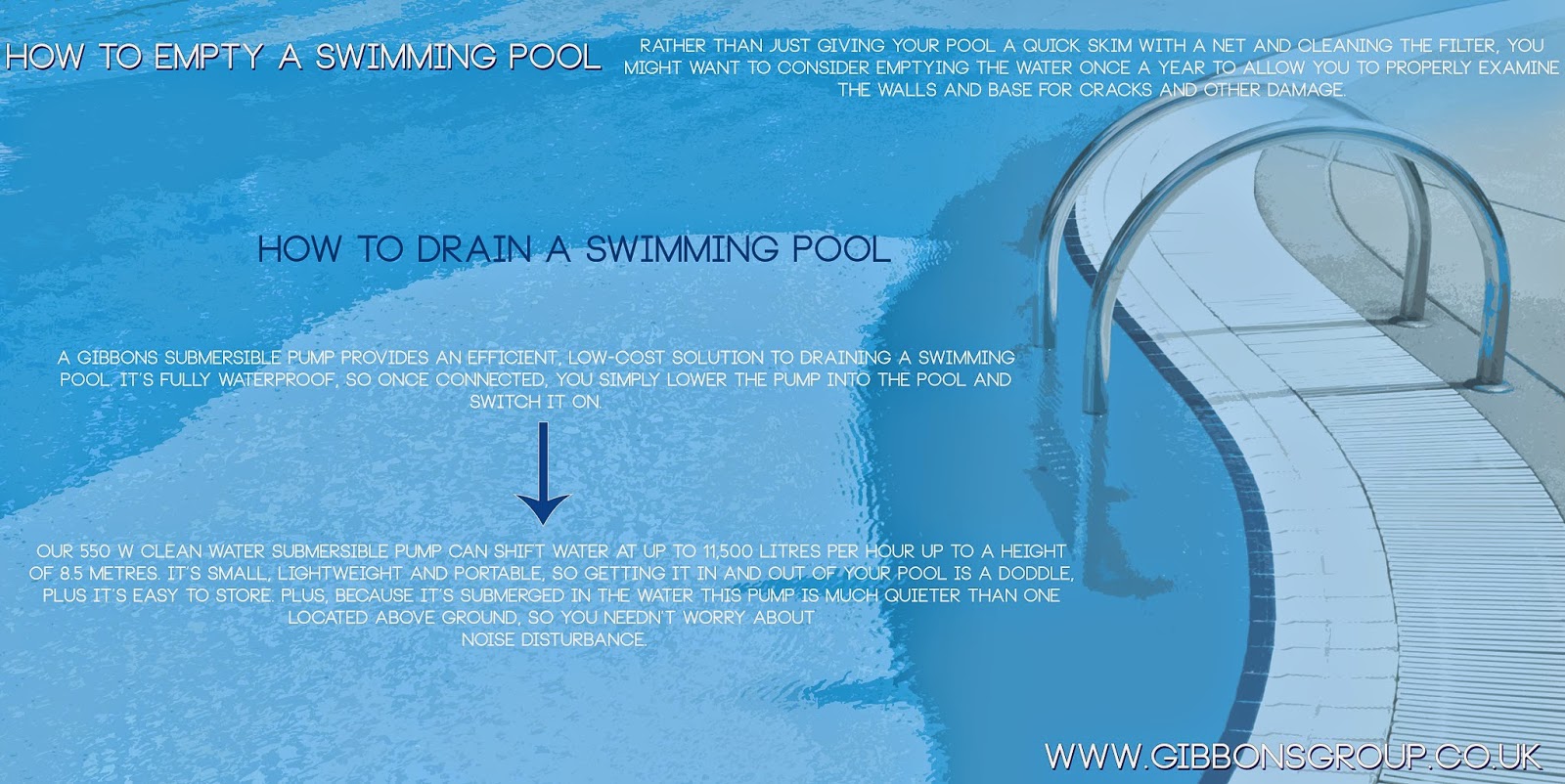 How to empty a swimming pool The Gibbons Group