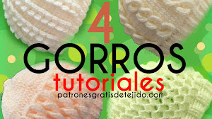 Es hora de tejer gorros con motivos 3D a crochet
