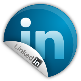 Linkedin logo by Clay Cauley