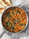 Curried Chickpeas with Spinach Recipe