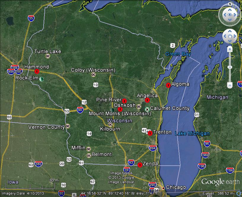 Meteorite Maps and Impact Craters Worldwide Wisconsin Meteorites Msp