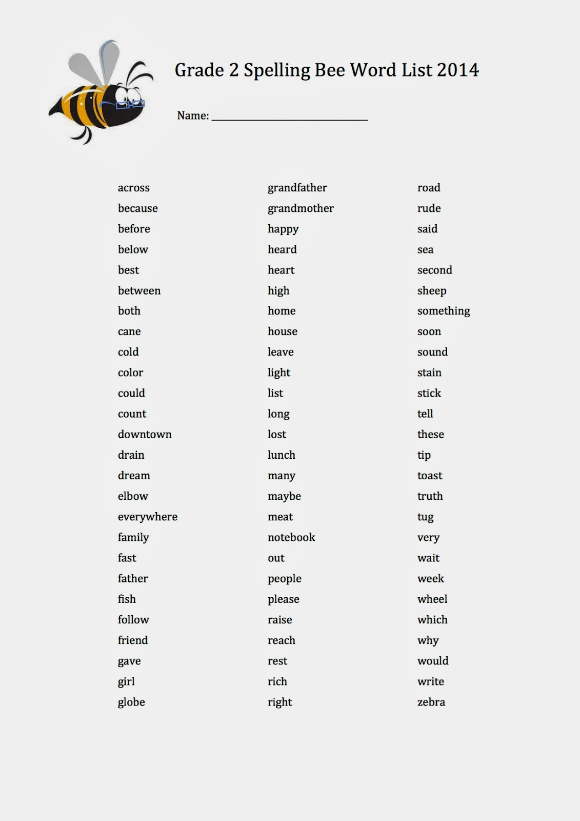 Th Grade Spelling Bee Words With Images Spelling Bee Words Grade