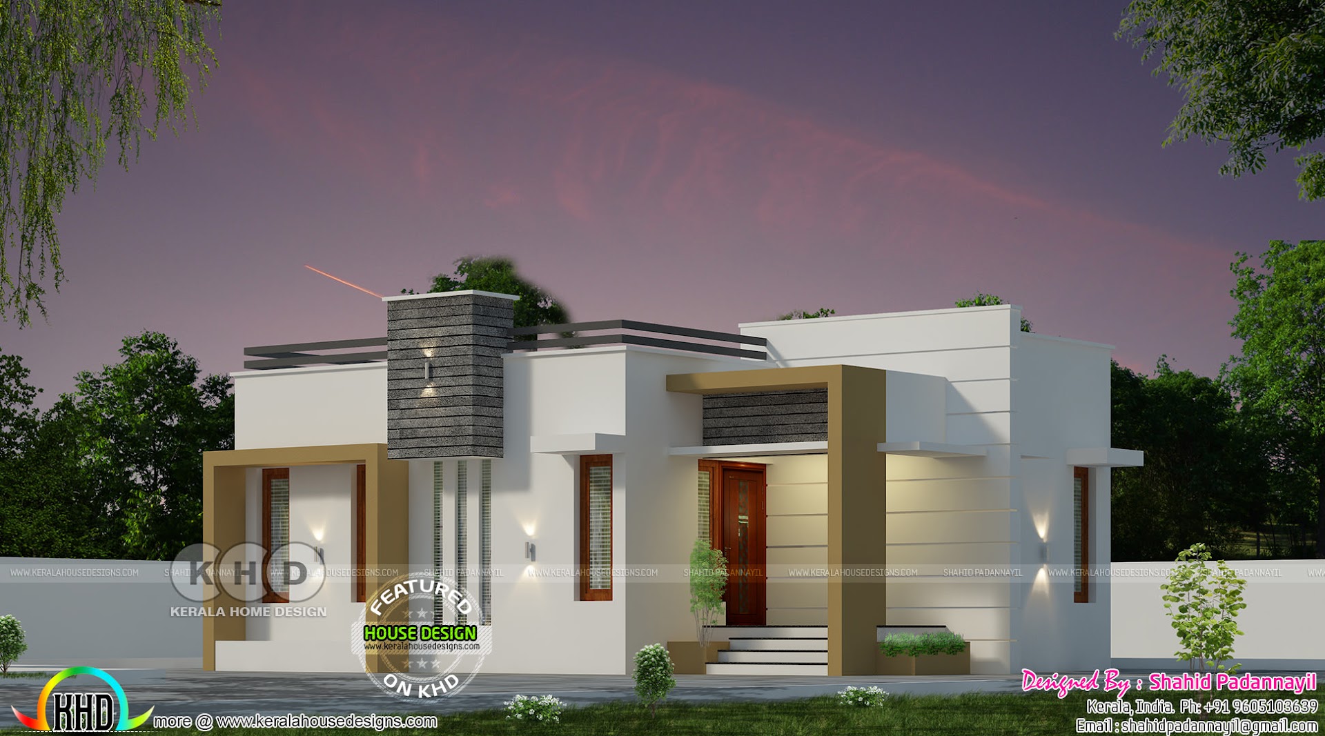 2 Bhk 600 Square Feet Small Budget Home Plan Kerala Home