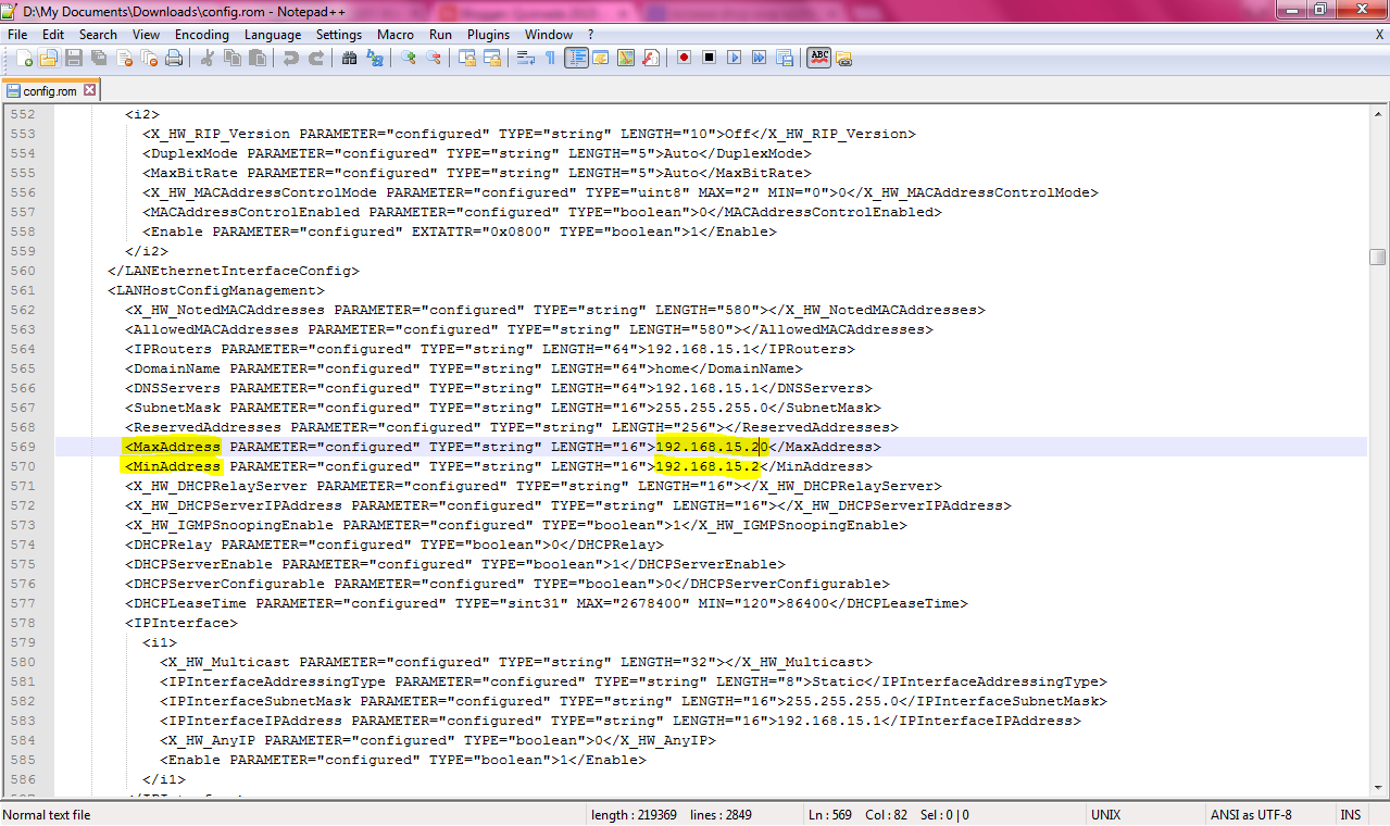 Quimada 2015 Increase DCHP Pool Address of Huawei B2268s