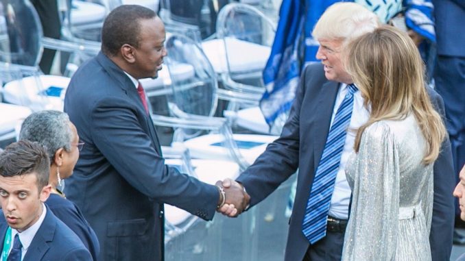 Trump  Amualika Rais   Kenyatta Marekani