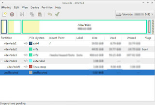 Gparted after partition Gparted after partition