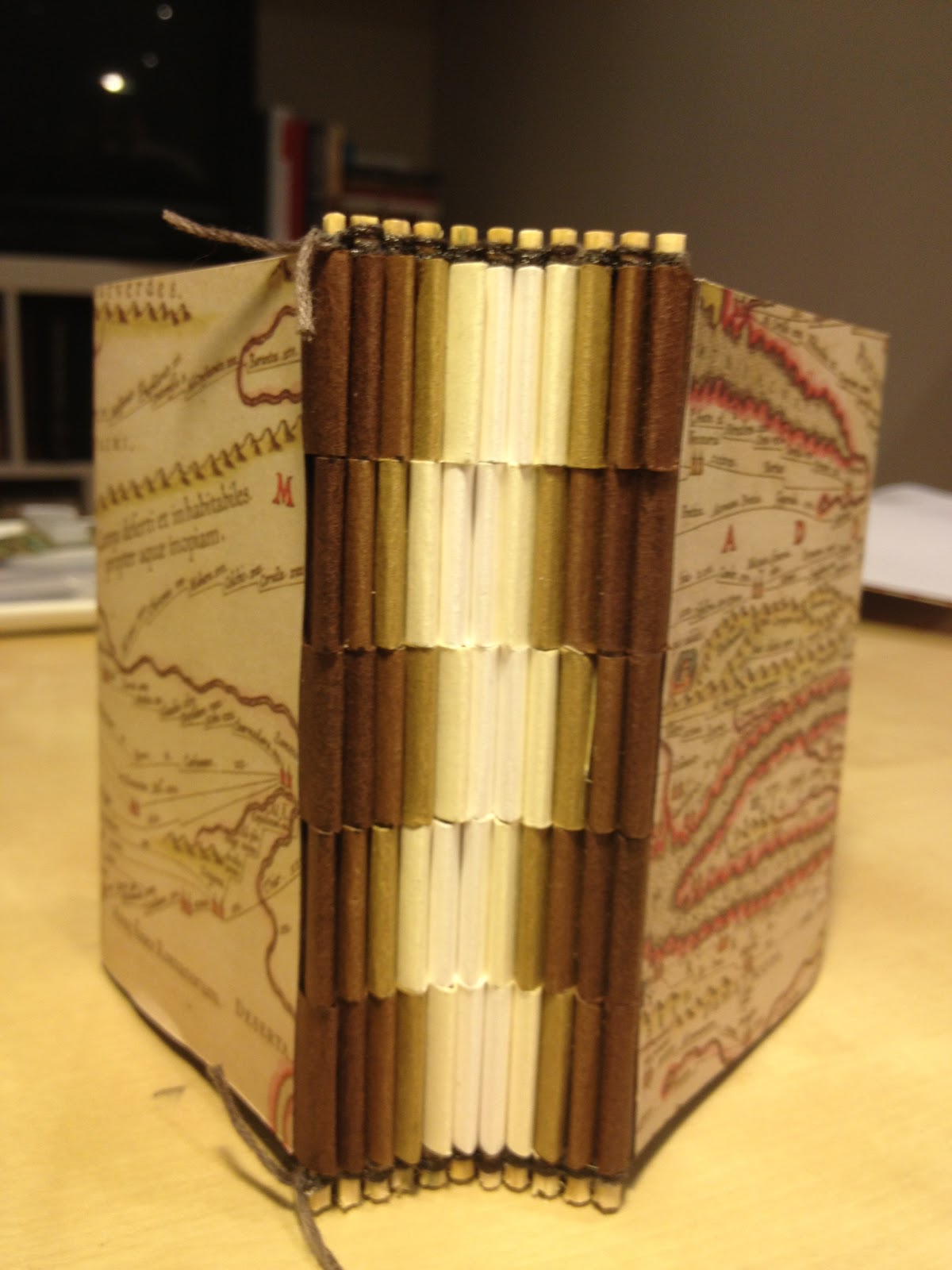 Bumbling along... How to make a piano hinge book