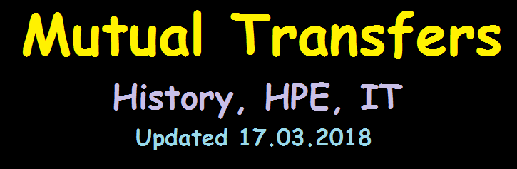 Mutual transfers - History , HPE, IT