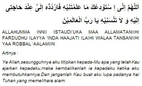 doa belajar doa sebelum dan sesudah belajar