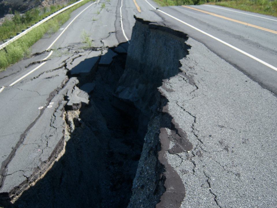 Urgence911 Thetford Mines Photos de la route 112 à la Mine LAQ