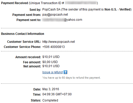 Bukti Pembayaran PopCash.net Bukti Pembayaran PopCash.net