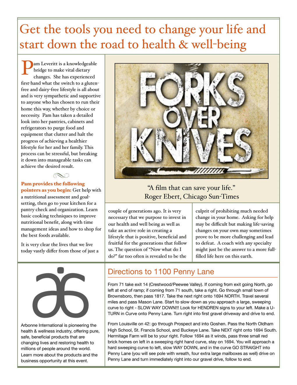 Health & Wellness Wellness Retreat Forks Over Knives